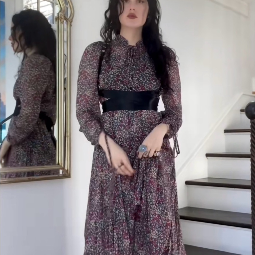 Ted Baker Multicolor Floral Long Sleeve Dress